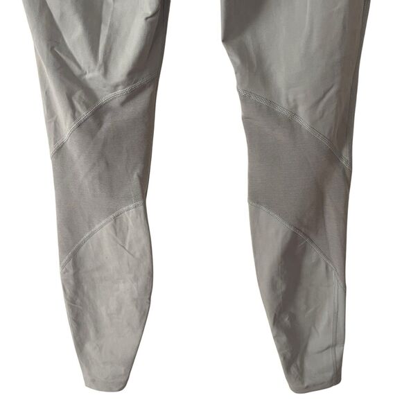 Nike Small Activewear Leggings Light Gray Zip Pocket Mesh Panels Workout - Picture 10 of 10